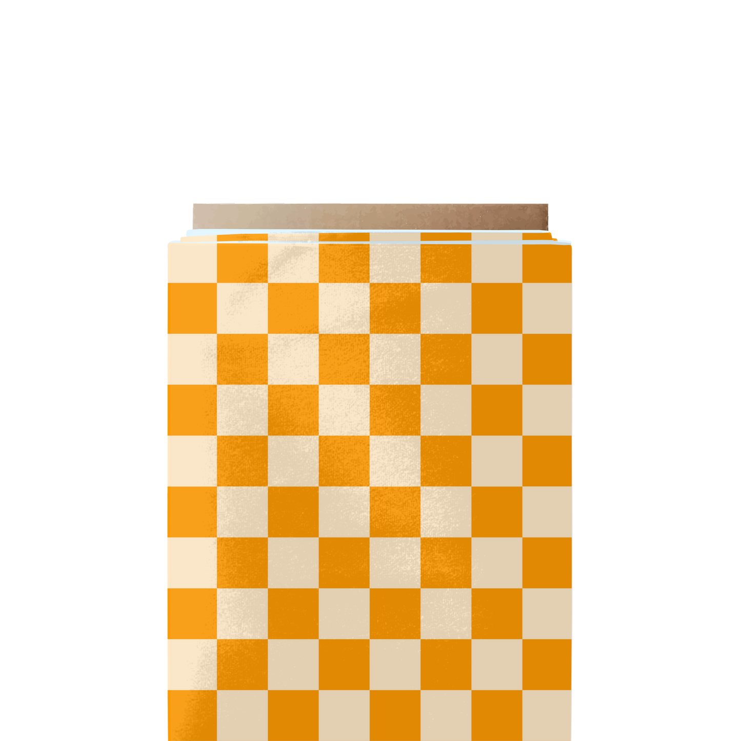 Orange Checkered Fabric