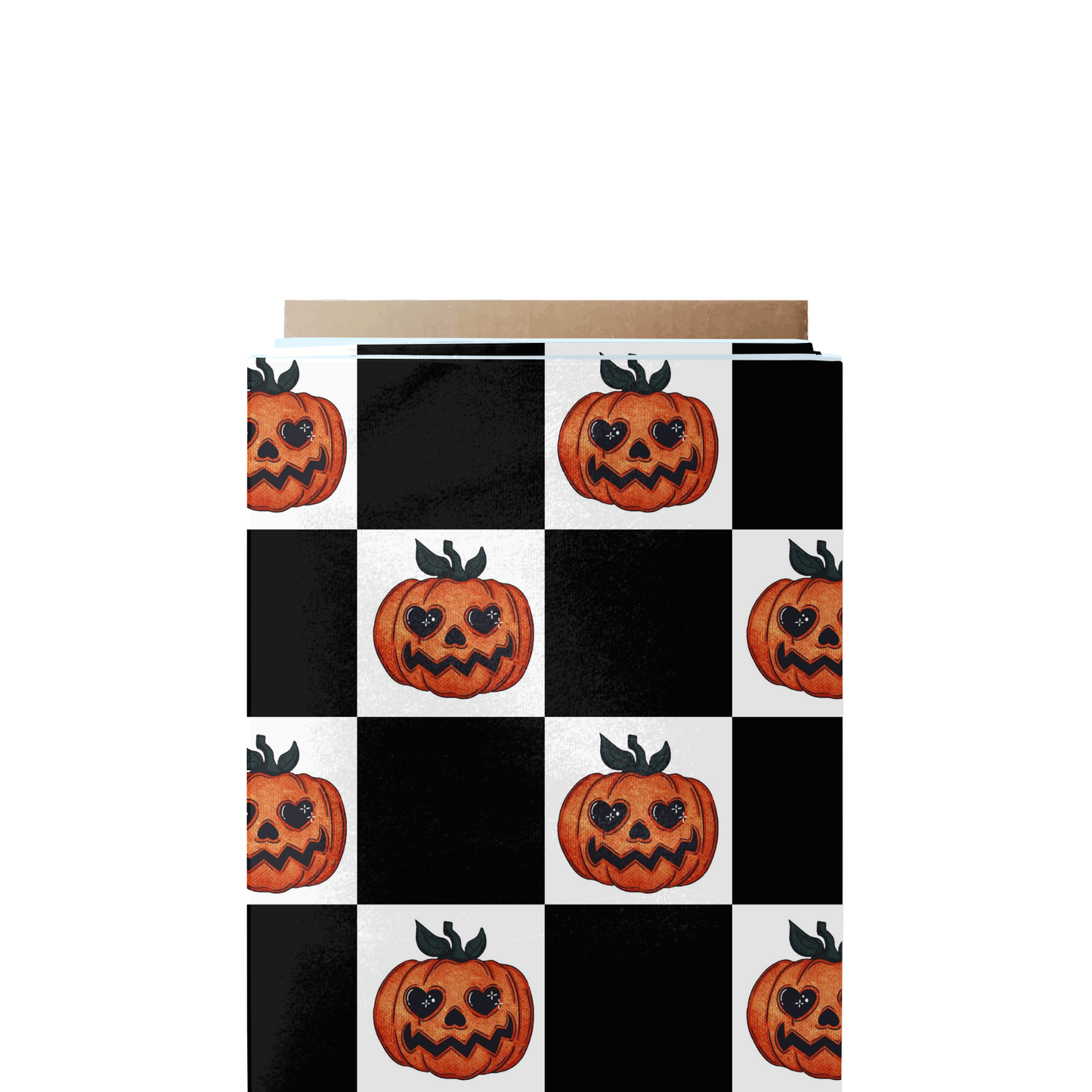Pumpkin checkered Fabric