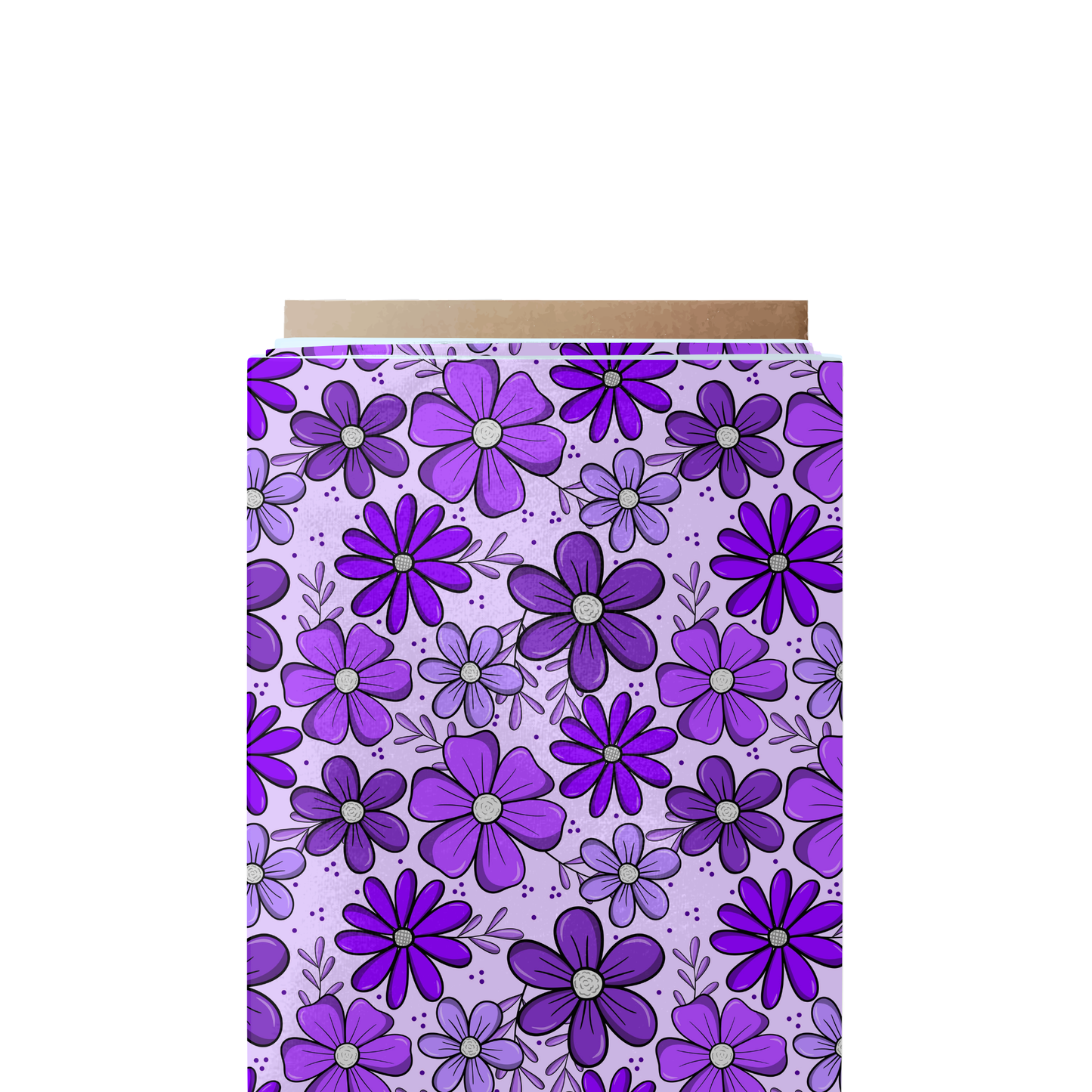 Purple Flower Garden Fabric