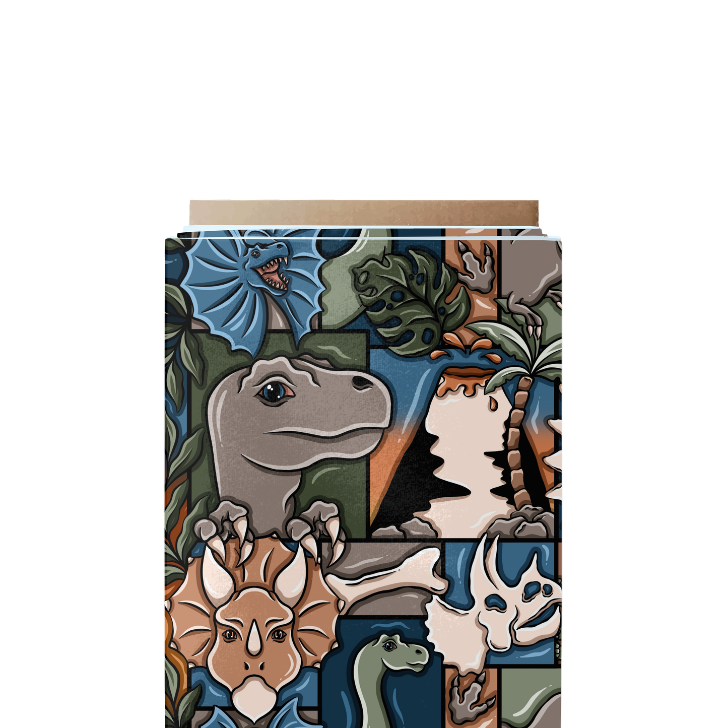 Dino Patchwork Fabric