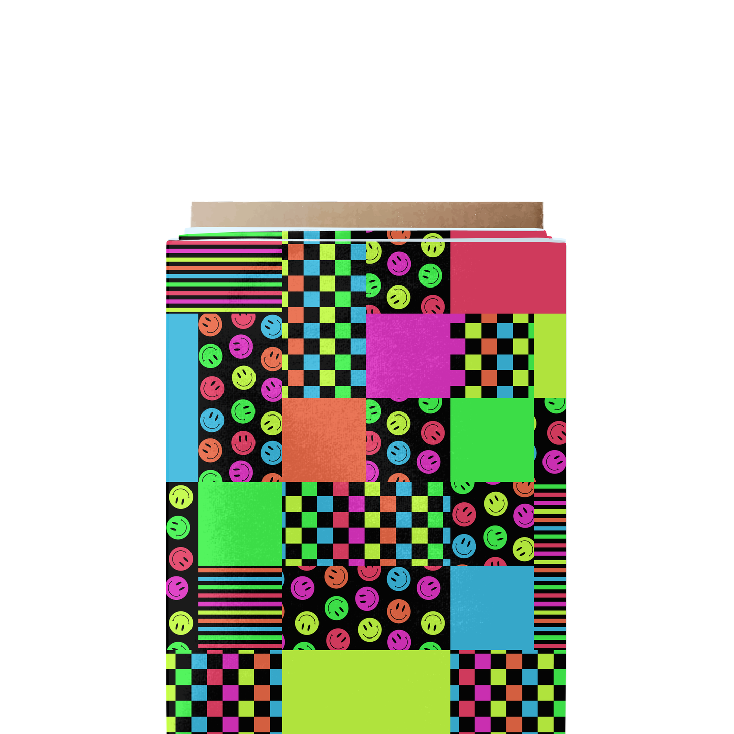 Neon Patchwork Fabric