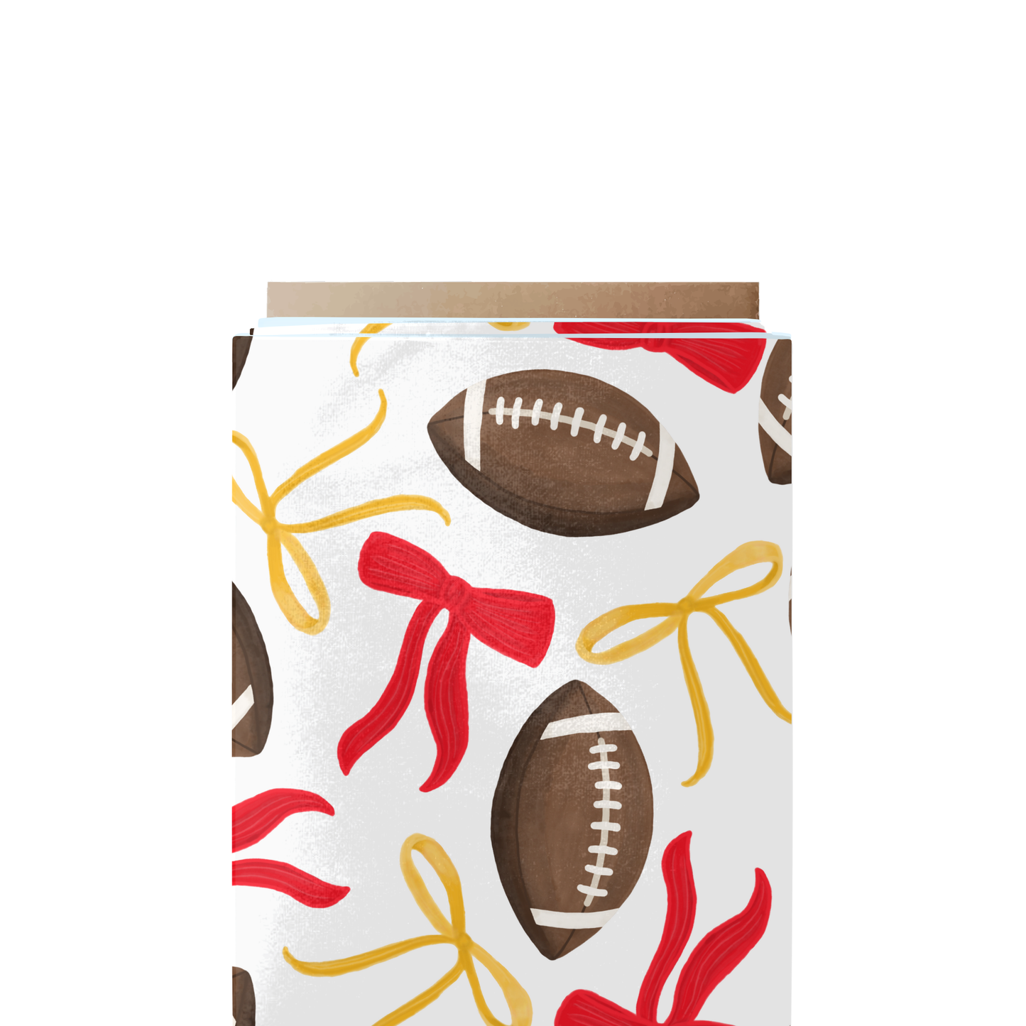 Coquette Red & Yellow Football Fabric