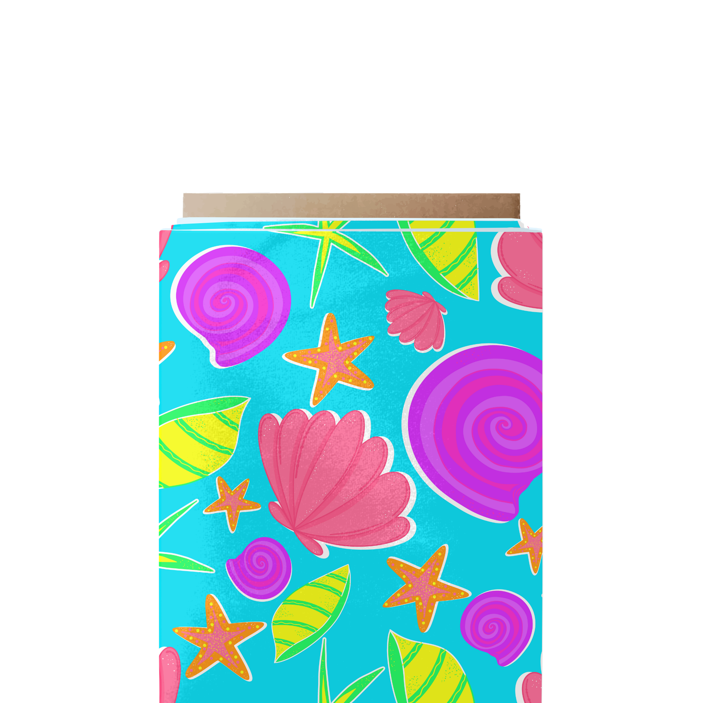 Neon Seashell Fabric