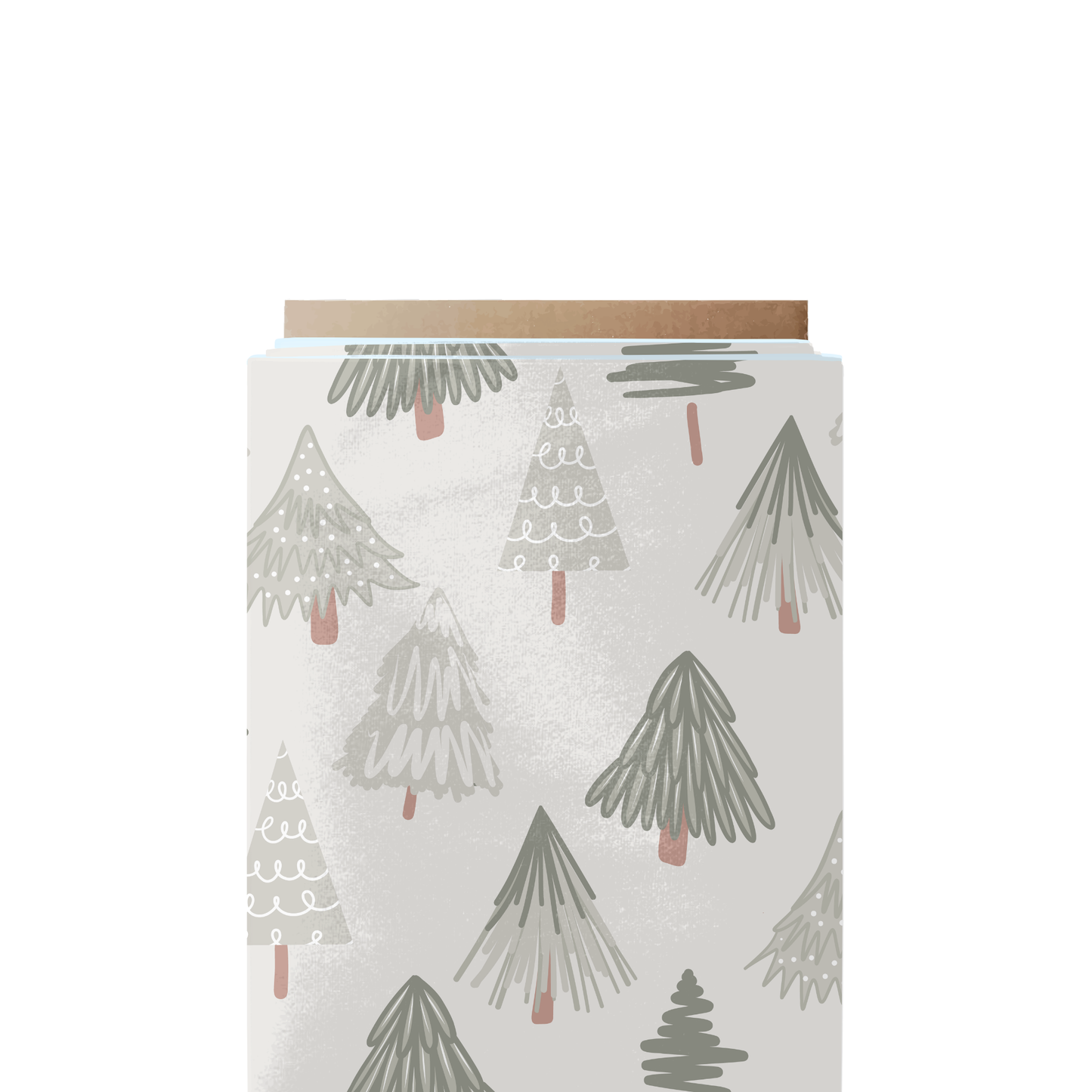 Sage Holiday trees fabric