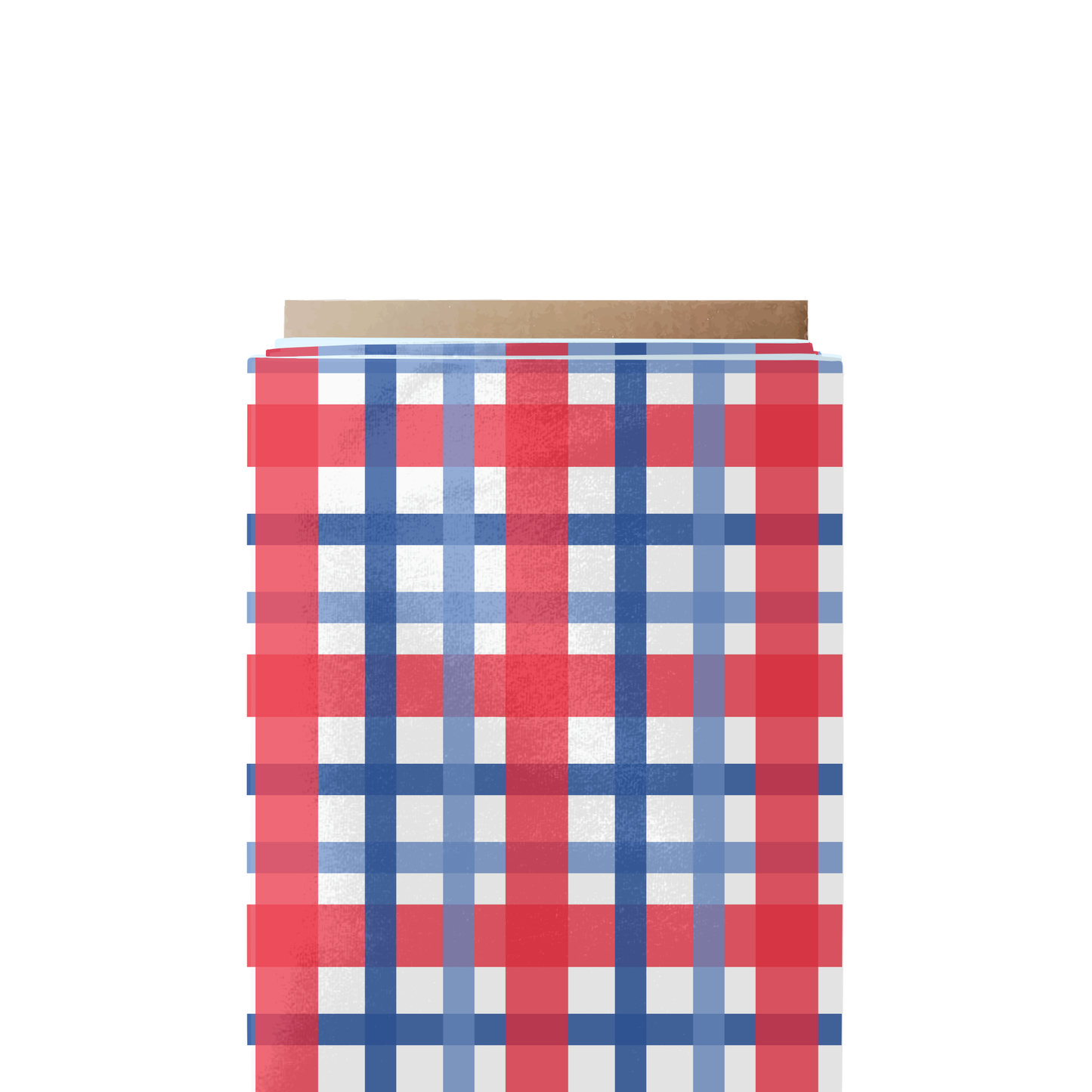 Red & Blue Gingham Fabric