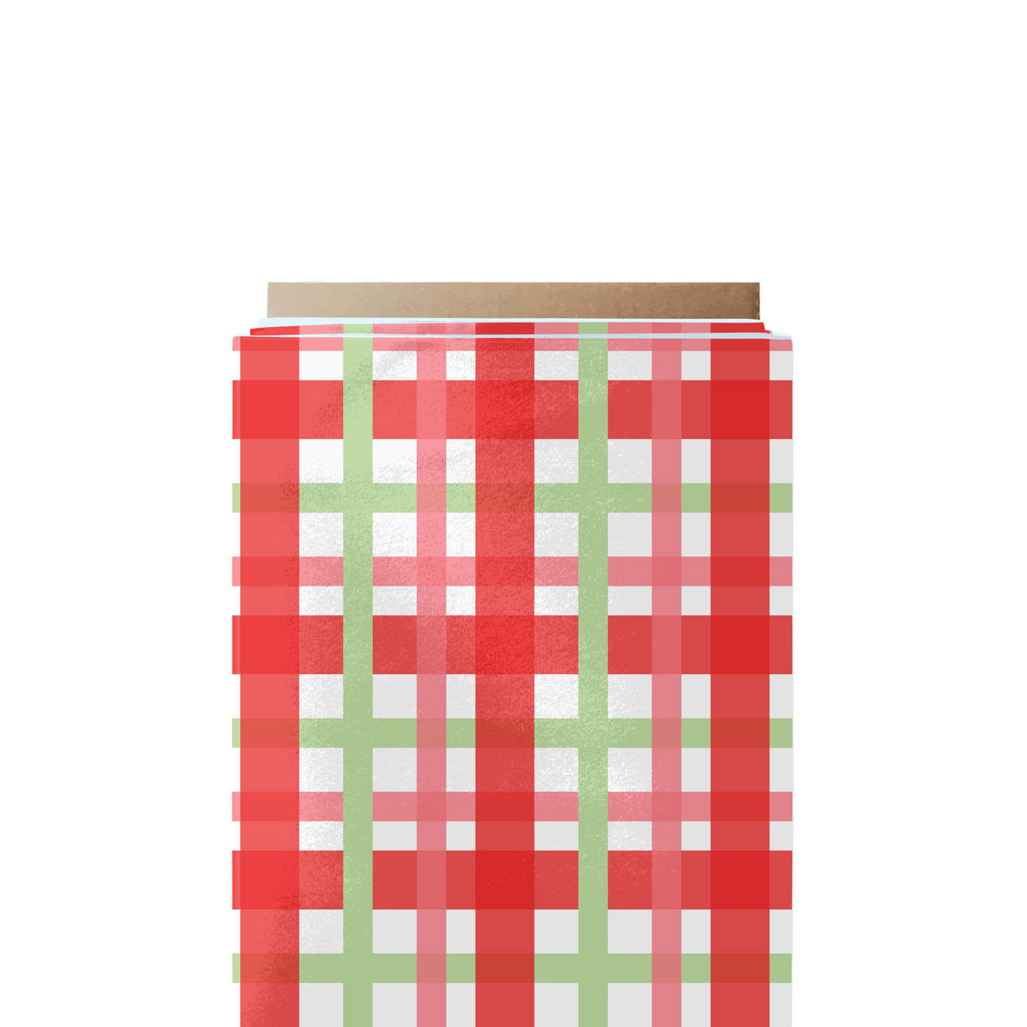 Red and Green Gingham Fabric
