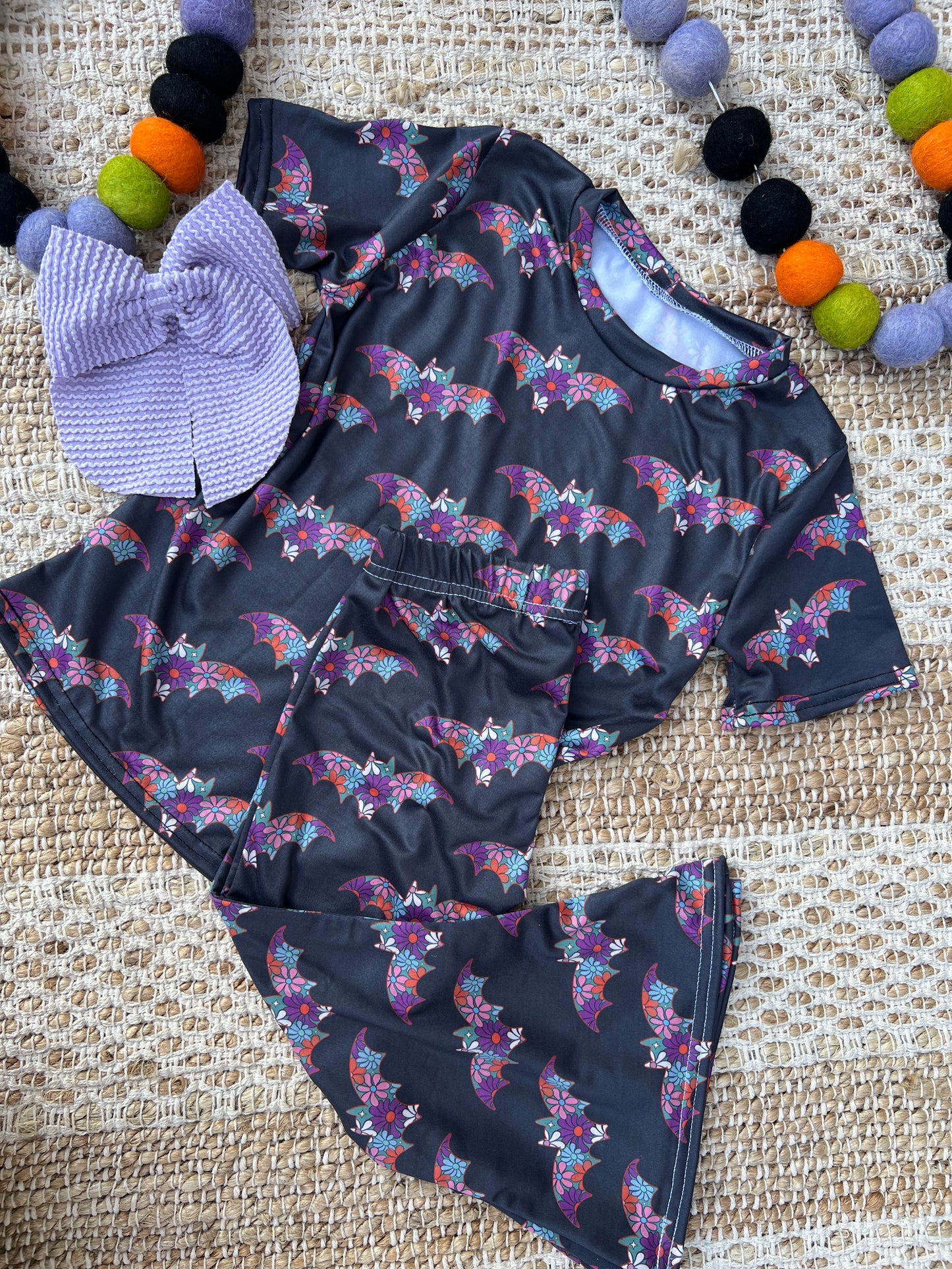 Floral Basty Flared Pants