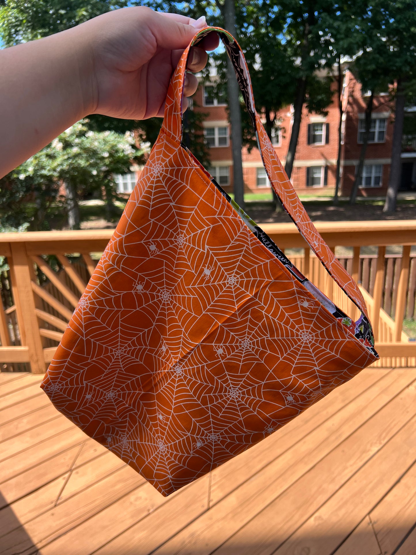 Reversible Trick or Treat Tote