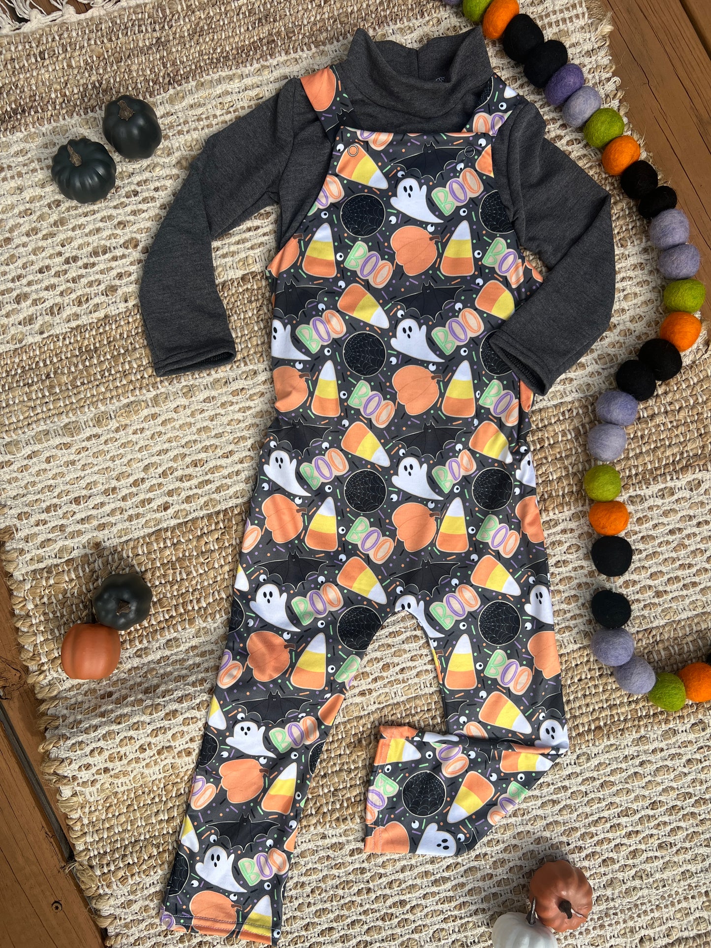 BOO Treats Mock Neck Sweater & Jumpsuit