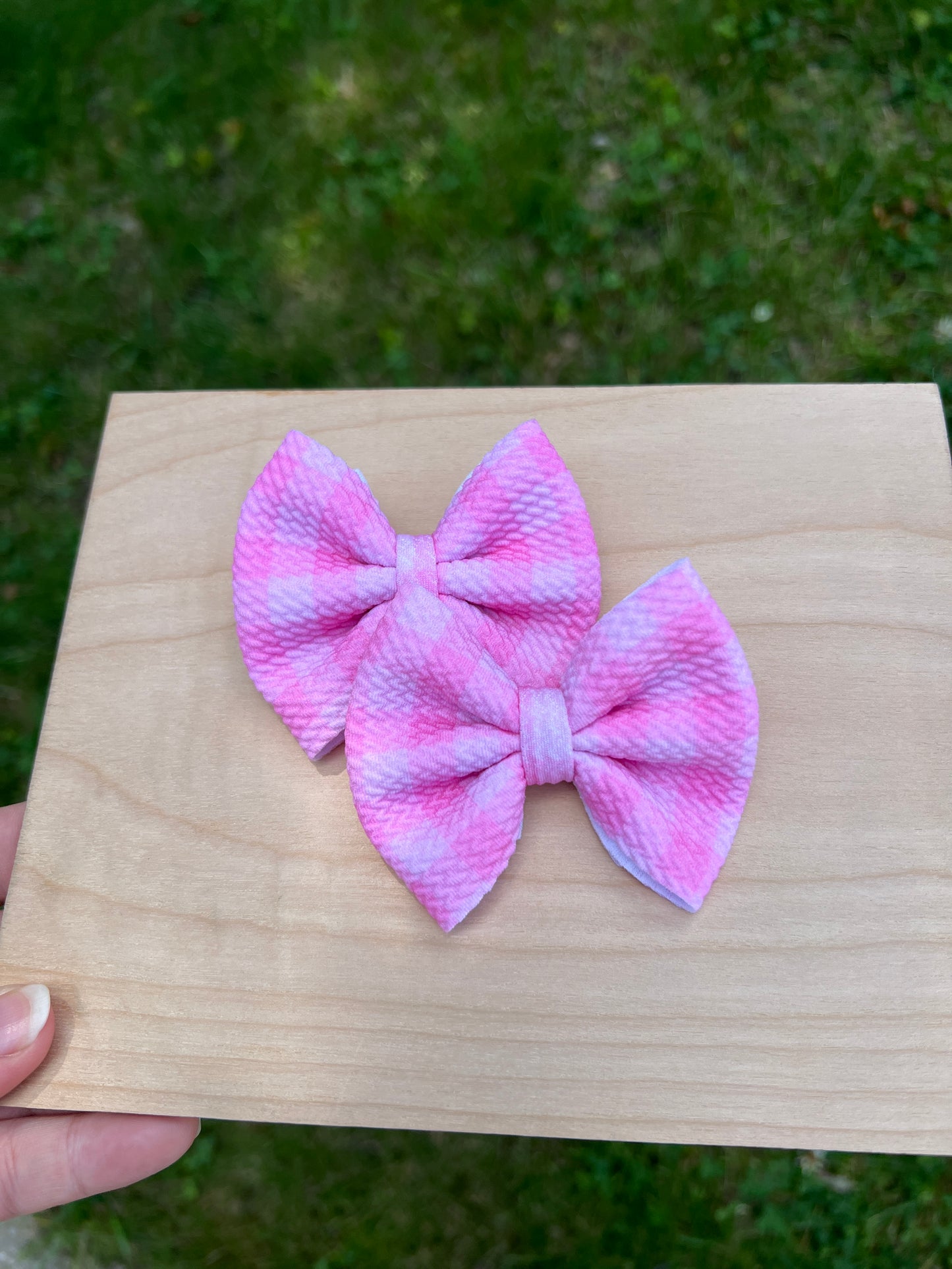 Pink Gingham Classic Piggies
