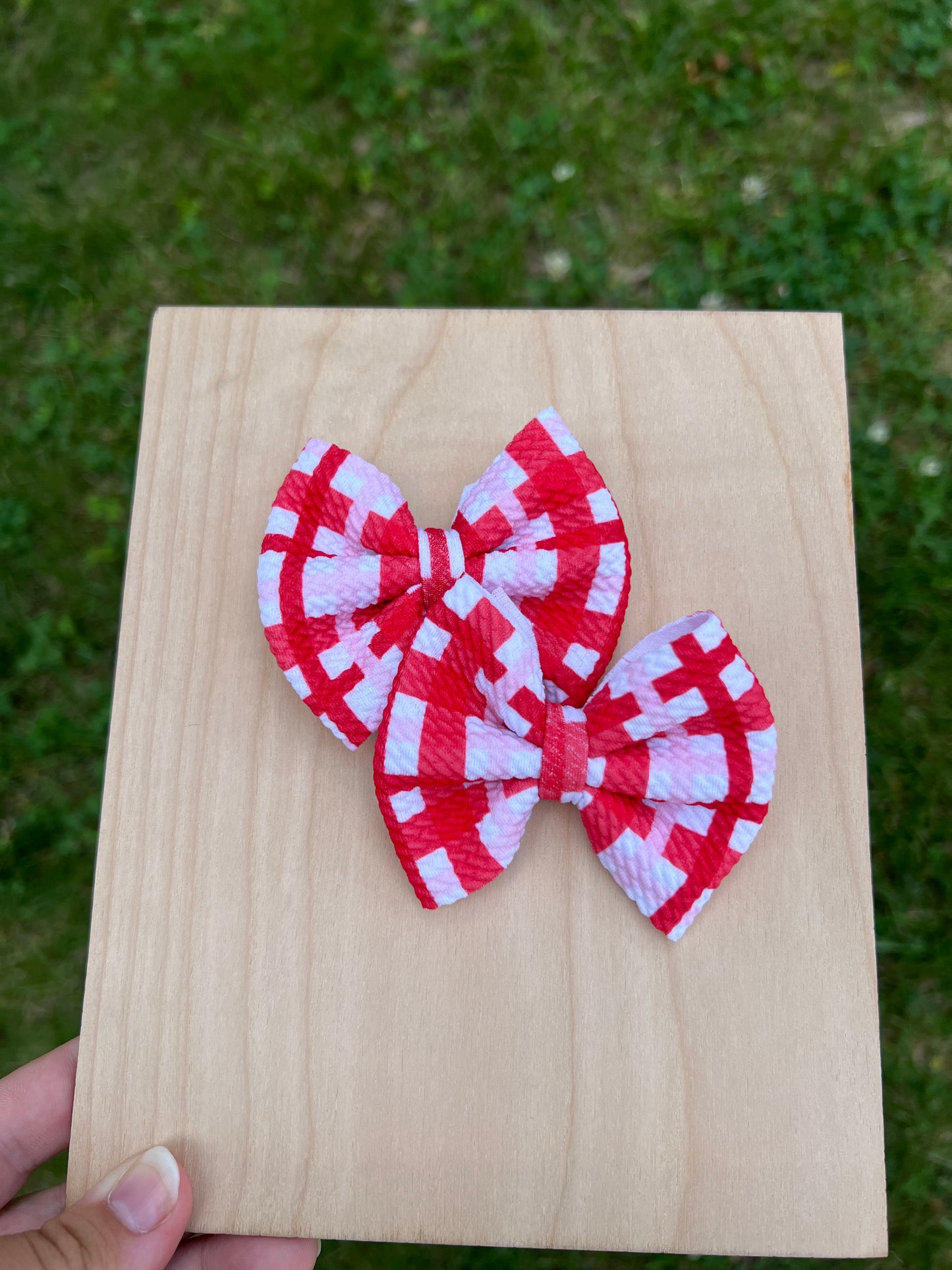 Red Gingham Classic Piggies