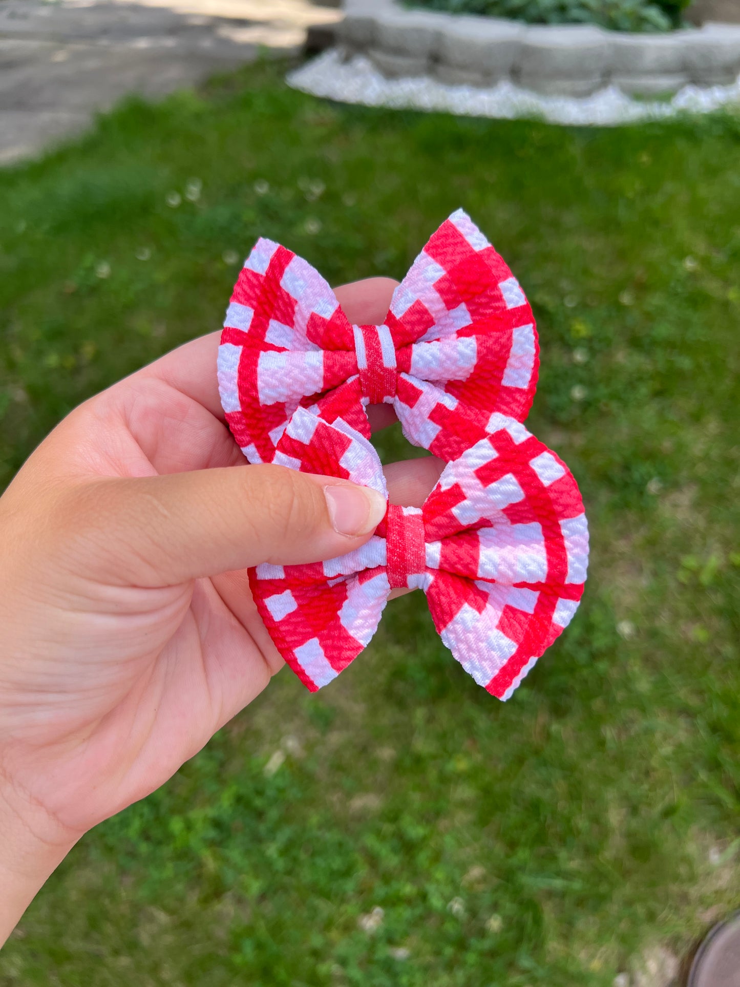 Red Gingham Classic Piggies