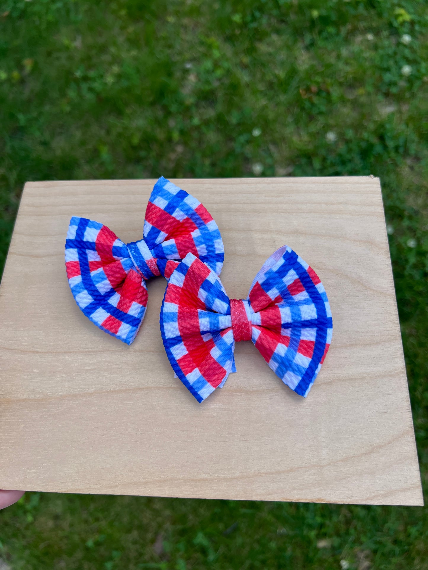 Red/Blue Gingham Classic Piggies