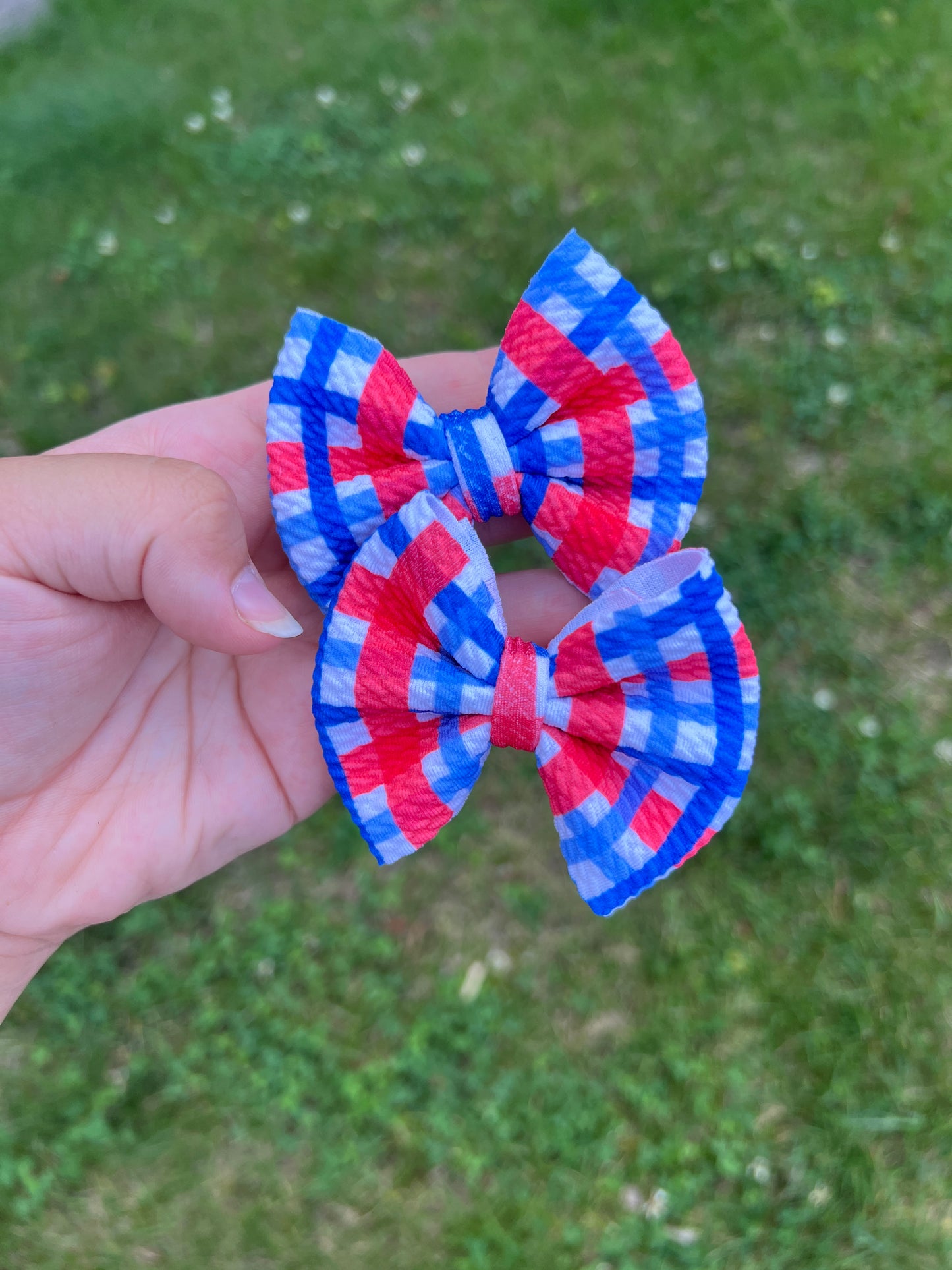 Red/Blue Gingham Classic Piggies