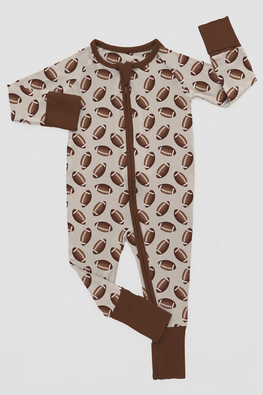 Bamboo Football Onesie
