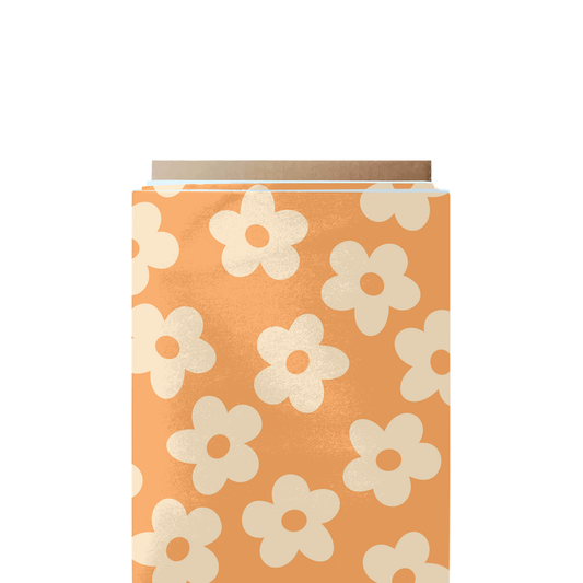 Orange Floral Fabric