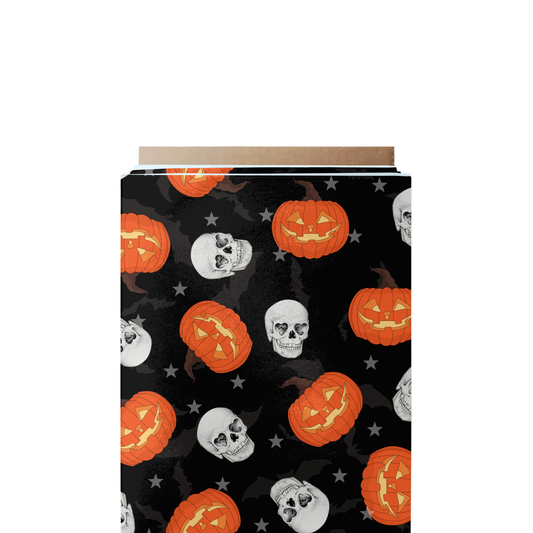 Pumpkins & Skulls Fabric