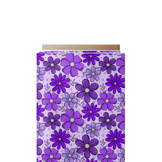 Purple Flower Garden Fabric