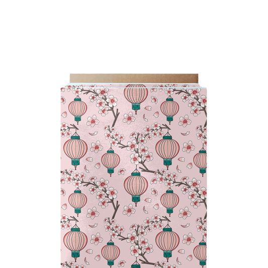 Sakura Lanterns Fabric