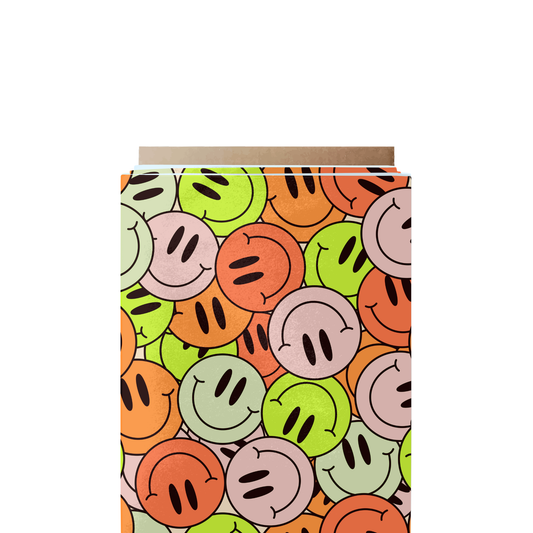 Neon Smiles Fabric