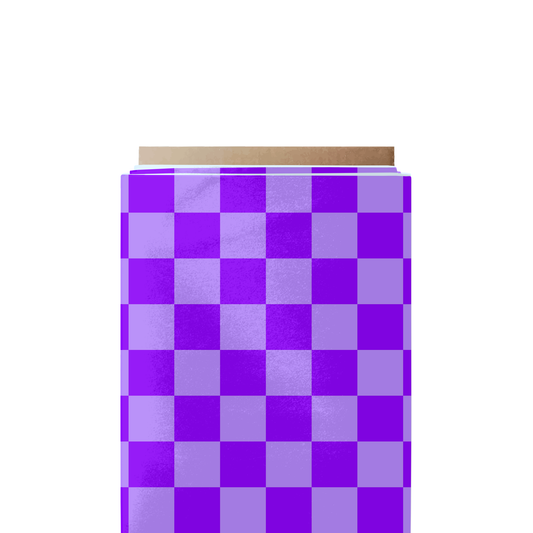 Purple Checkered Fabric