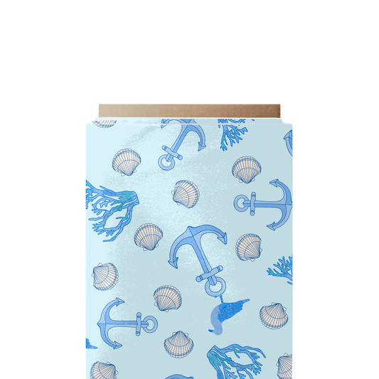 Seashell & Anchor Fabric