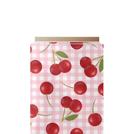 Cherry Gingham Fabric