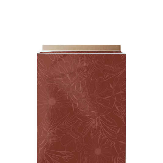 Deep Rust Floral Fabric
