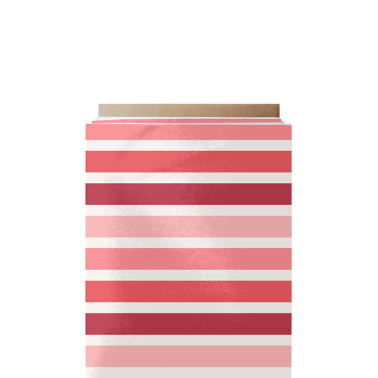 Shades of Red Stripe Fabric