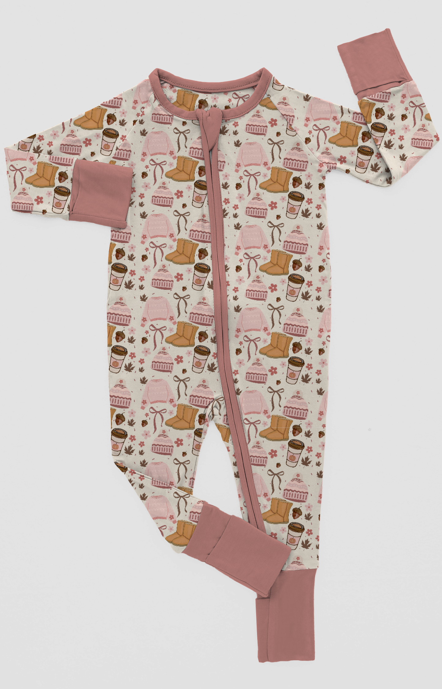 Bamboo Cozy in Pink Onesie