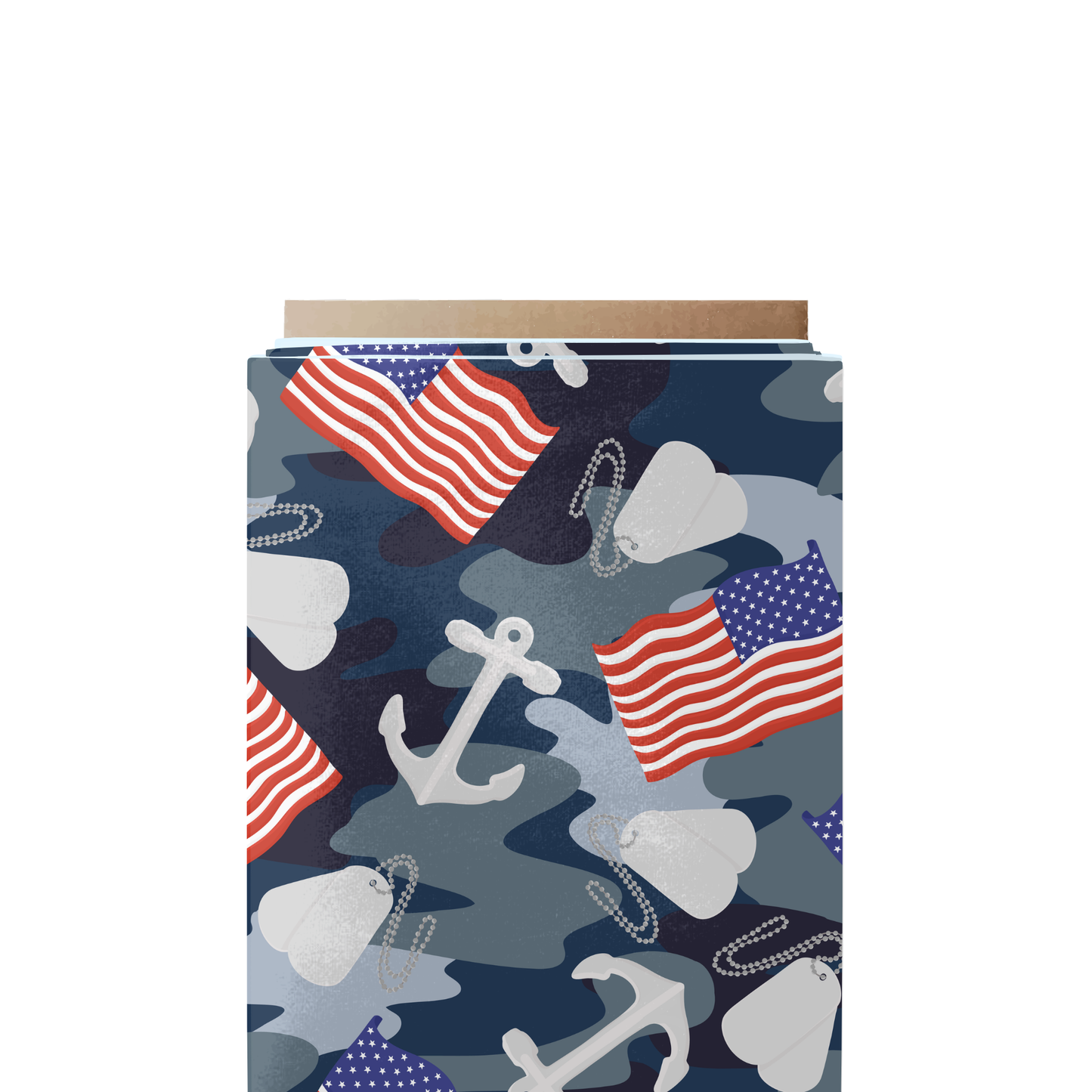 Camo & Anchor Fabric