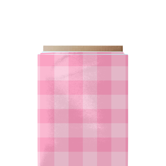 Pink Gingham Fabric