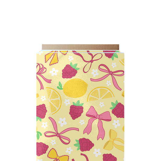 Coquette Raspberry & Lemon Fabric