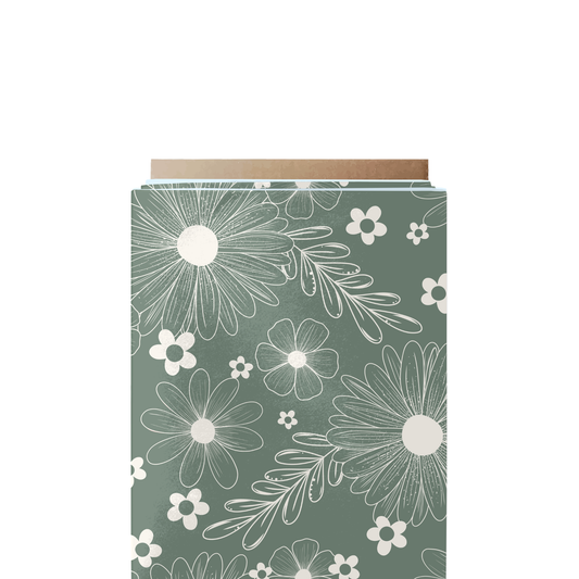 Sage Flower Fabric