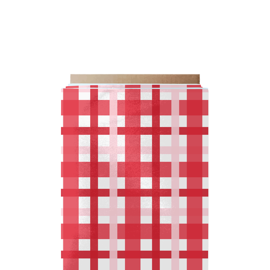 Red & Pink Gingham Fabric