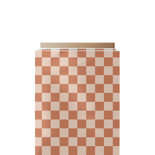 Rust Checkered Fabric