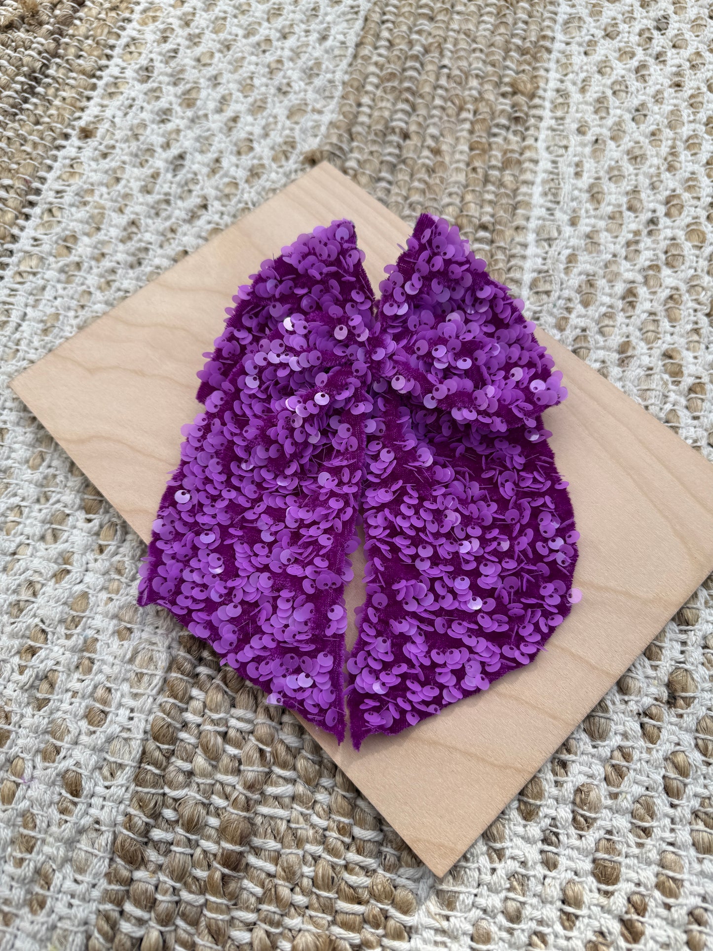 Speak Now-Purple Clip Bow