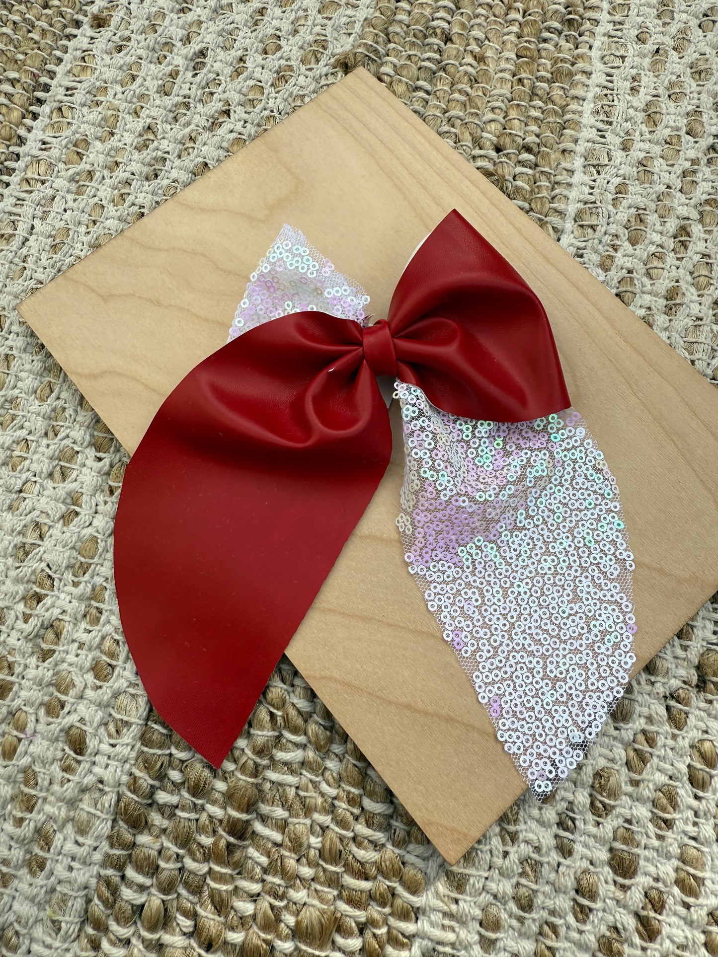 Red-Clip Hair Bow