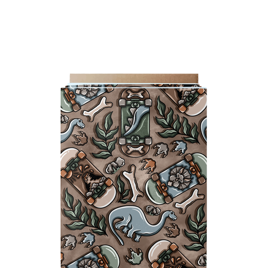 Skateboard & Dinos Fabric