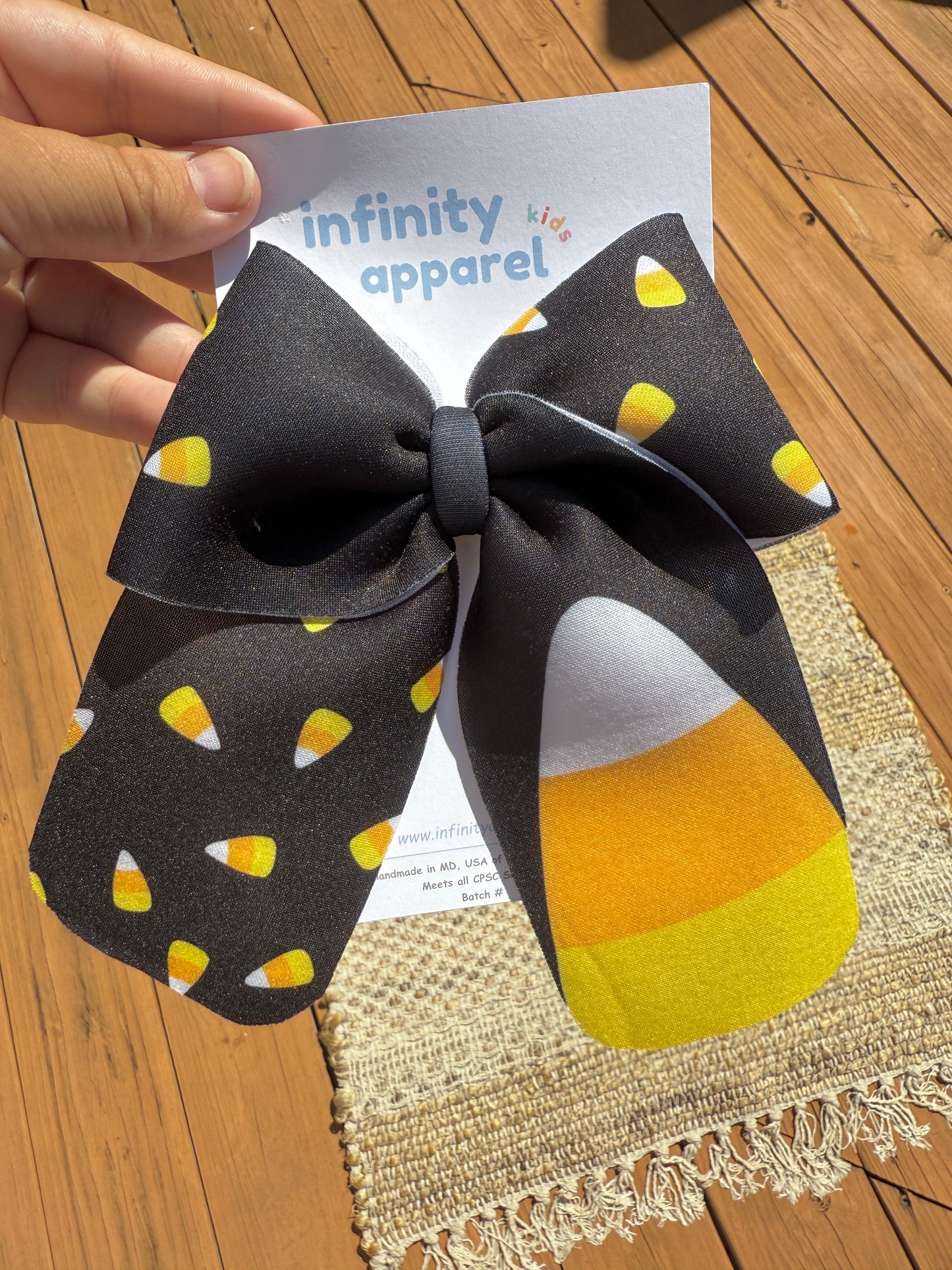 Candy Corn Bow