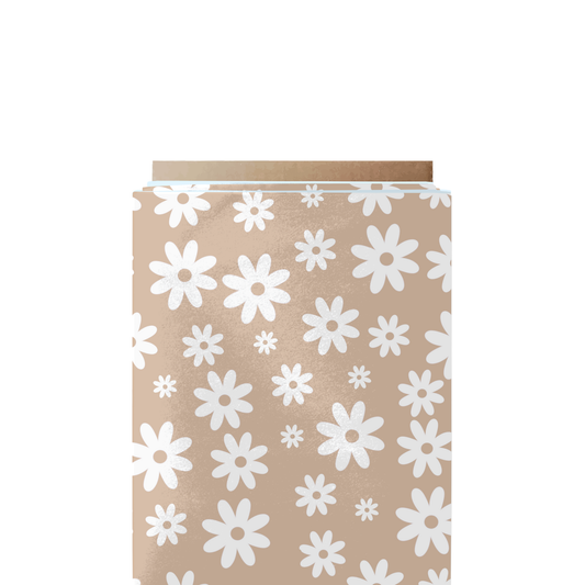 Tan Florals Fabric