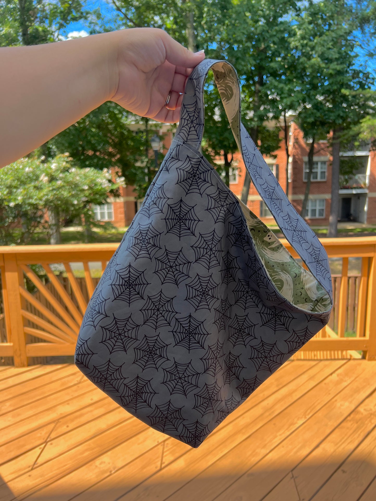 Reversible Trick or Treat Tote