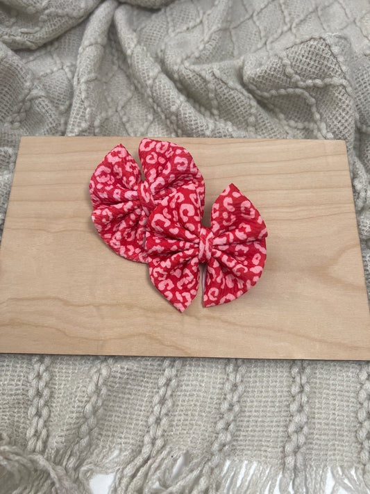 Red Cheetah Pinwheel Piggie Set