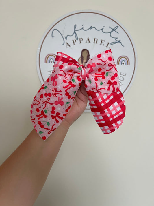 Cherries Cheer Bow