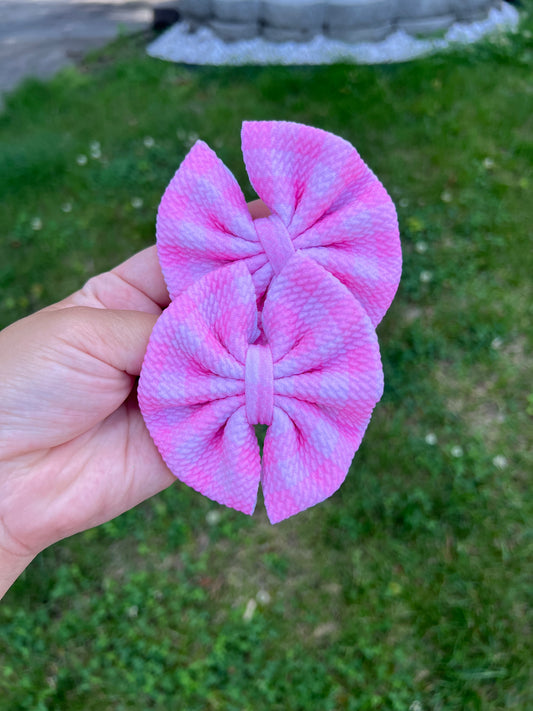 Pink Gingham Pinwheel Piggie Set