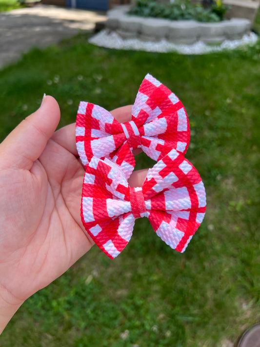 Red Gingham Classic Piggies