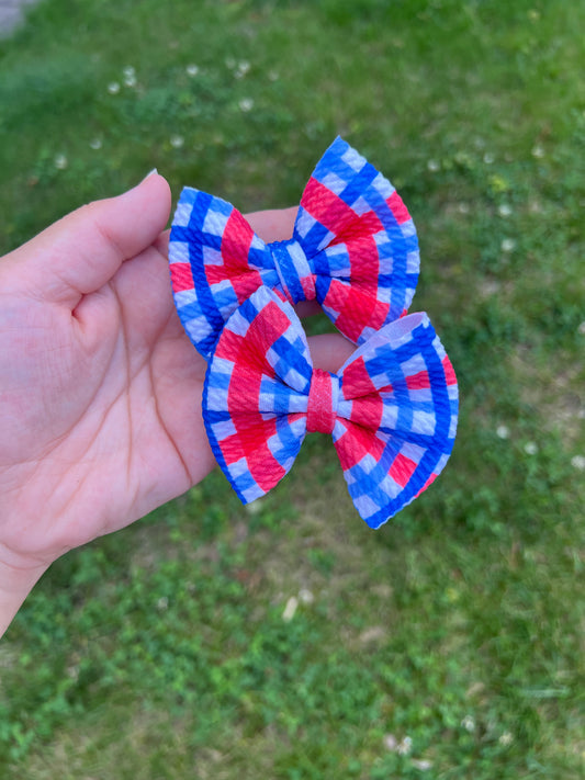 Red/Blue Gingham Classic Piggies